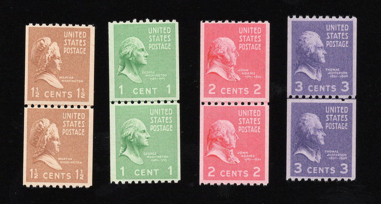 #839-851 Stamps F/VF MNH OG Fresh Line Pairs US Stamp