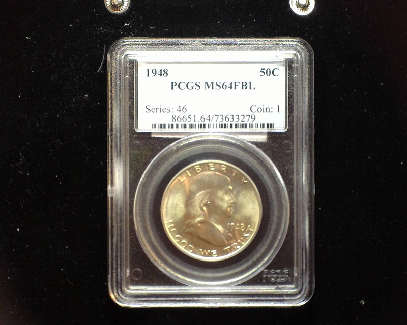 1948 Franklin Half Dollar PCGS MS64 Full Bell Lines - US Coin