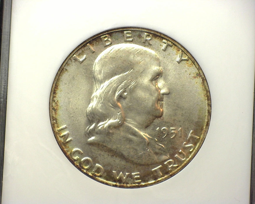 1951 D Franklin Half Dollar ANACS MS65 Full Bell Lines - US Coin