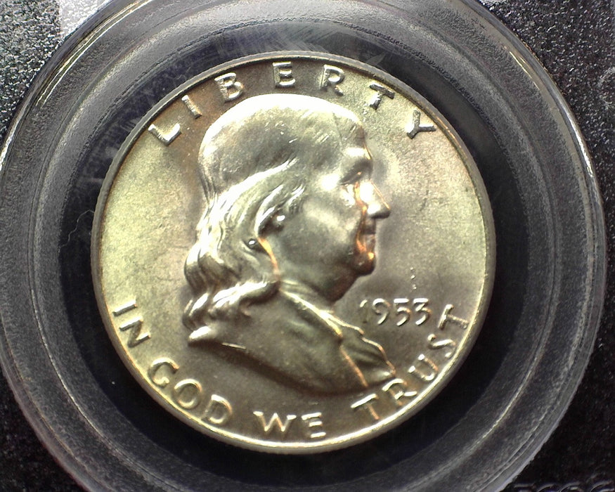 1953 D Franklin Half Dollar PCGS MS64 Full Bell Lines - US Coin