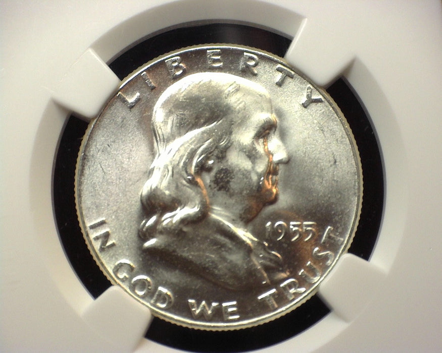 1955 Franklin Half Dollar NGC MS65 Full Bell Lines - US Coin