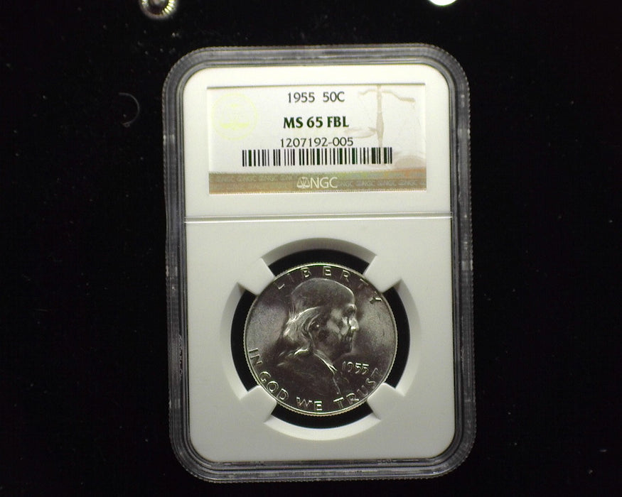 1955 Franklin Half Dollar NGC MS65 Full Bell Lines - US Coin