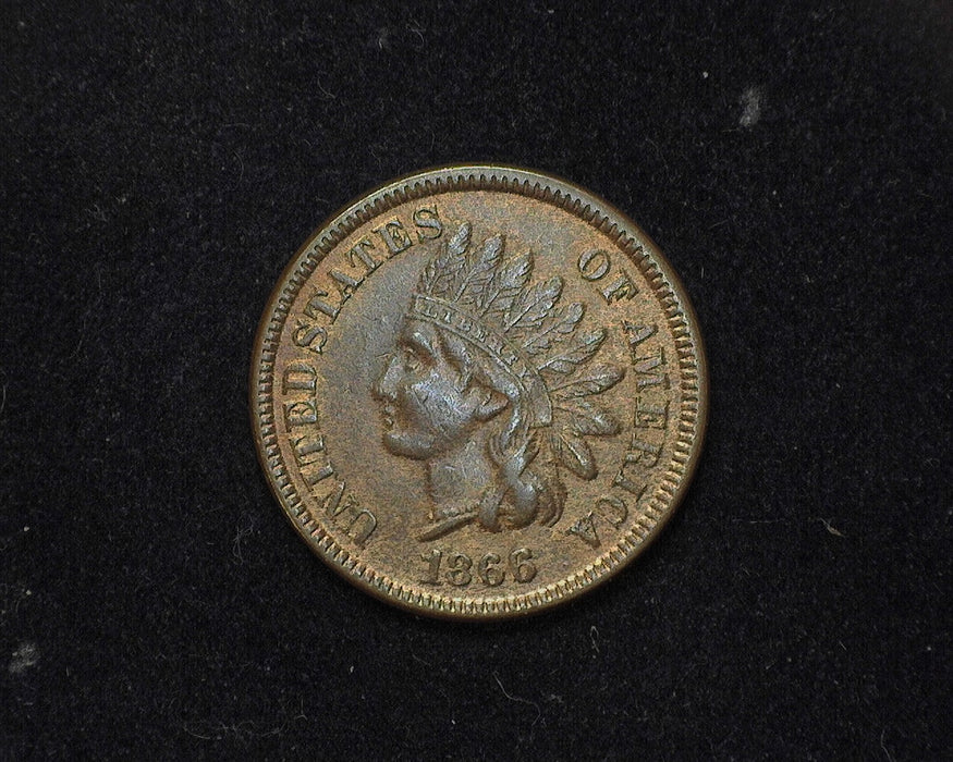 1866 Indian Head Penny/Cent XF - US Coin