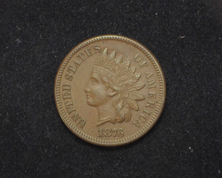 1876 Indian Head Penny/Cent XF+ - US Coin