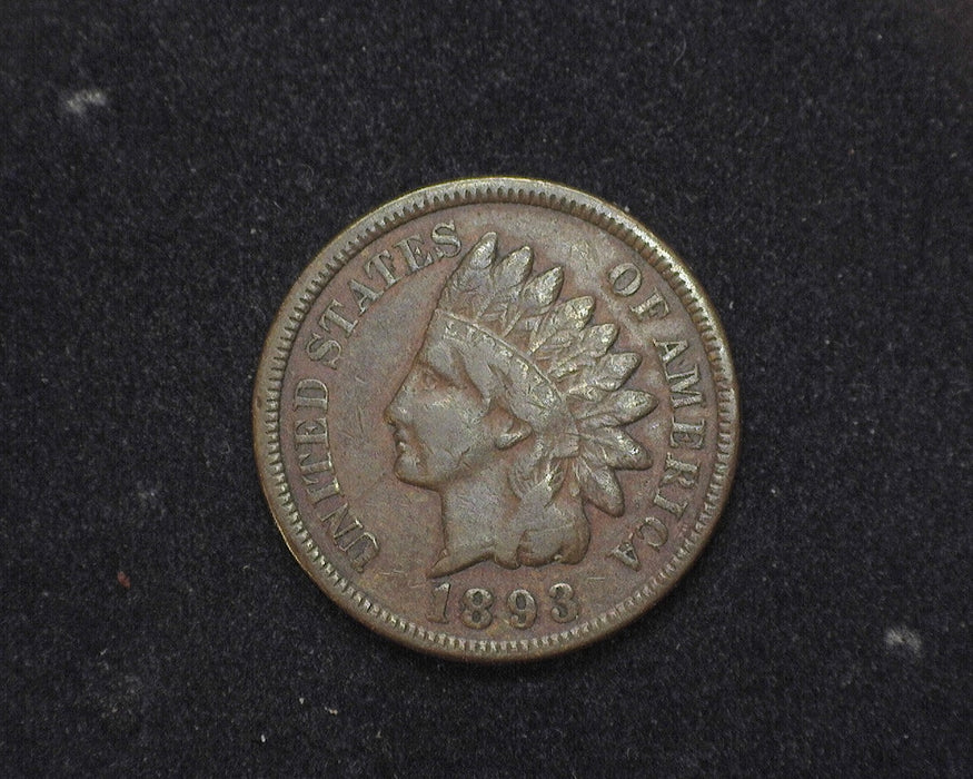 1893 Indian Head Penny/Cent F - US Coin