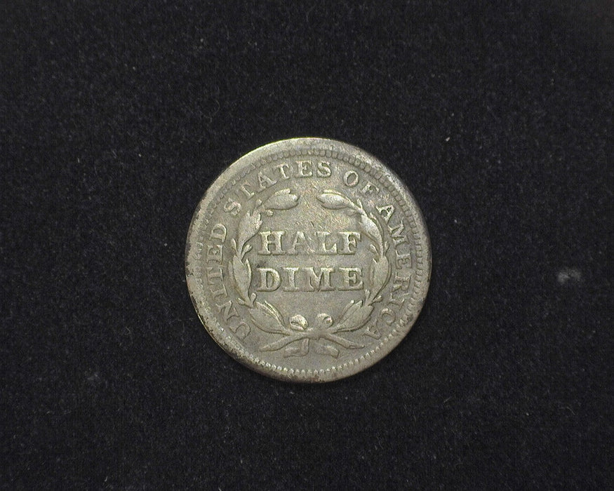 1857 Liberty Seated Half Dime F - US Coin