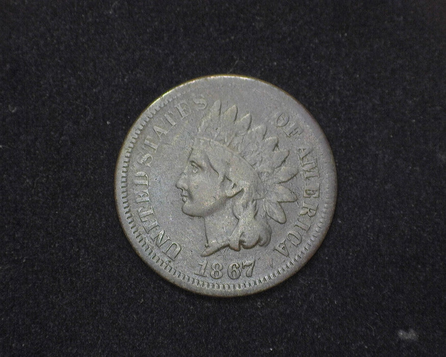 1867 Indian Head Penny/Cent VG - US Coin