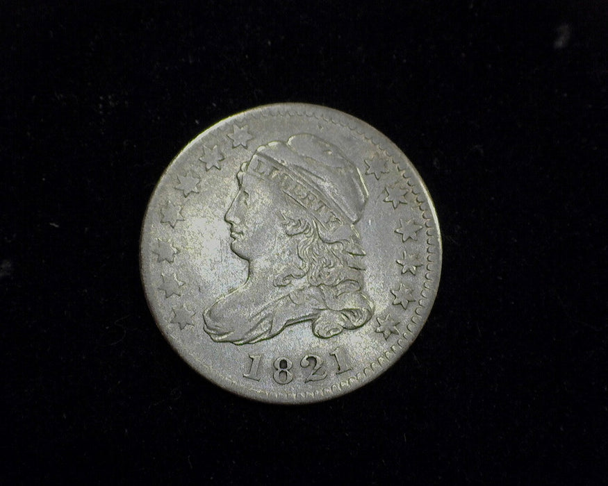 1821 Capped Bust Dime VF Large Date - US Coin