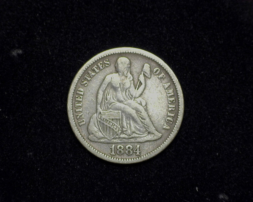 1884 Liberty Seated Dime VF - US Coin