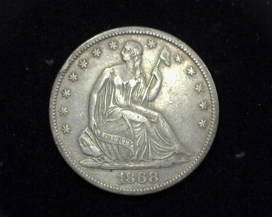 1868 S Liberty Seated Half Dollar XF - US Coin