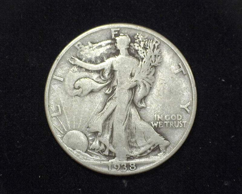 1938 D Liberty Walking Half Dollar F - US Coin