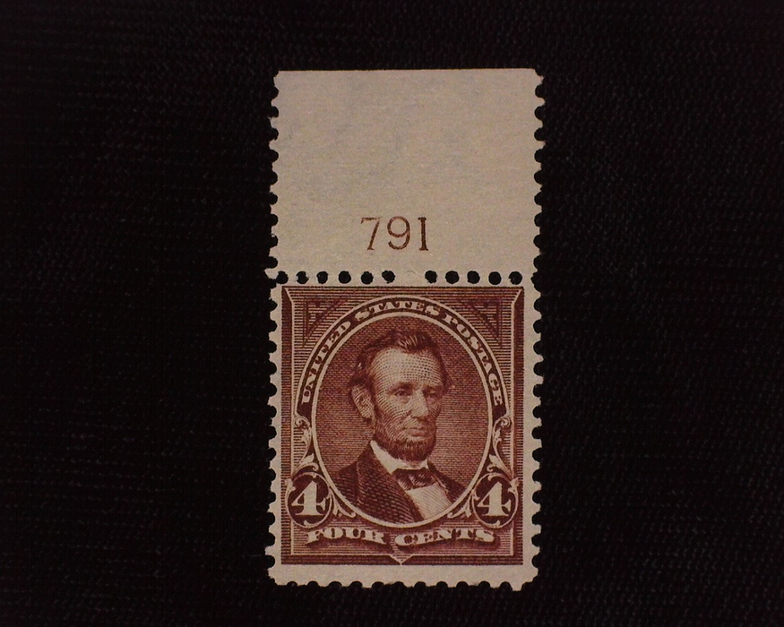 HS&C: US #280 Stamp Mint Rich color, plate number single. F NH