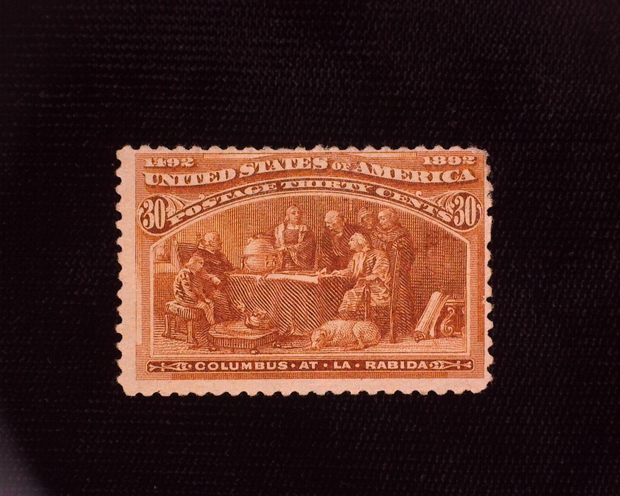 HS&C: US #239 Stamp Mint Small thin. F H