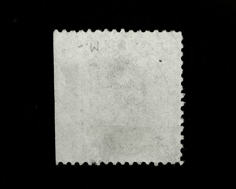 #77 Choice straddle margin stamp. Black Crossroads Cork cancel. Vf/Xf Used - US Stamp