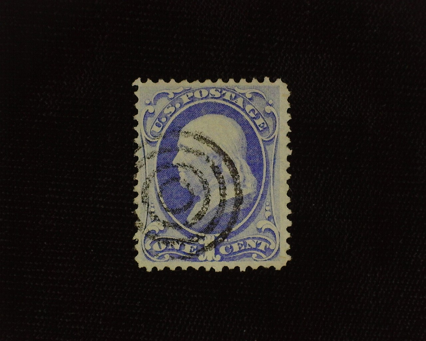 HS&C: US #134 Stamp Used Rich color with black Target cancel. VF