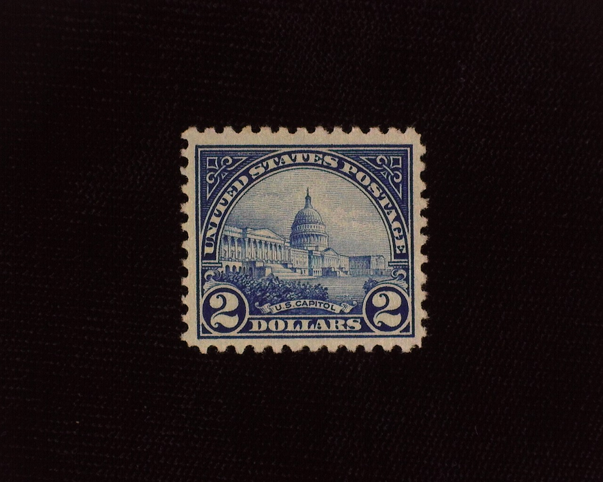 HS&C: US #572 Stamp Mint Tiny gum skip. VF/XF NH