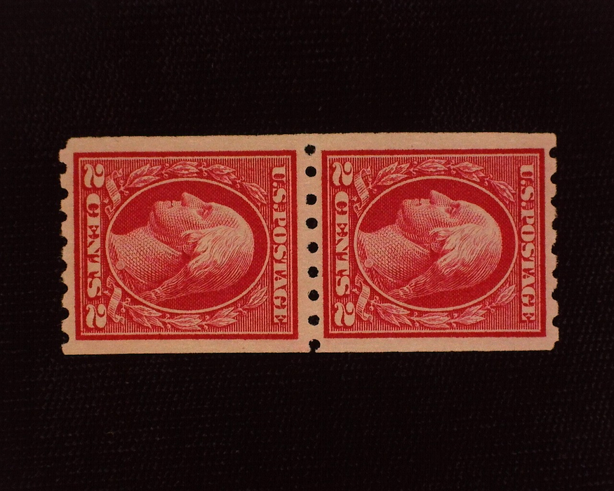 HS&C: US #411 Stamp Mint Choice vertical pair. VF/XF NH