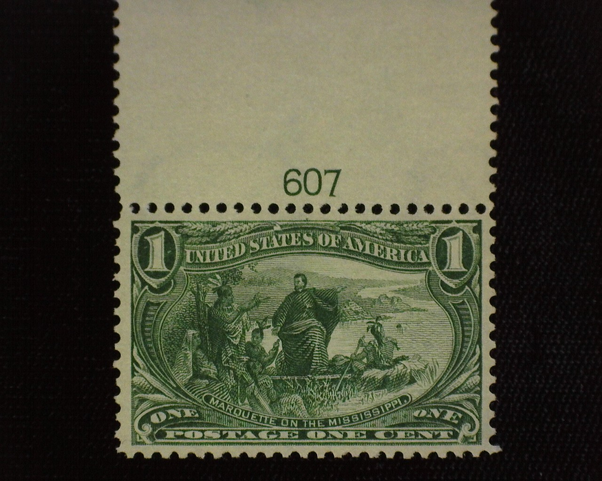 HS&C: US #285 Stamp Mint Outstanding plate number single. XF NH