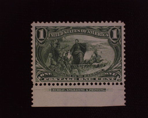 HS&C: US #285 Stamp Mint Nice imprint single. F/VF NH