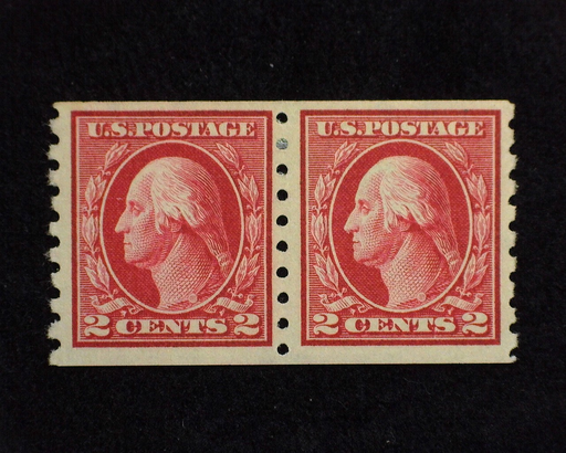 HS&C: US #391 Stamp Mint Choice horizontal pair. VF LH