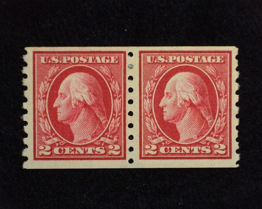 HS&C: US #391 Stamp Mint Choice horizontal pair. VF LH