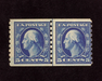HS&C: US #396 Stamp Mint Fresh guide line pair. AVG NH
