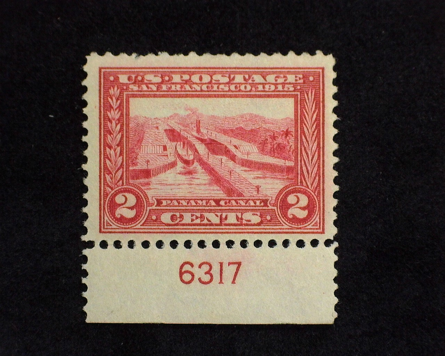 HS&C: US #398 Stamp Mint Fresh plate number single. VF NH