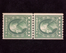 HS&C: US #441 Stamp Mint Choice guide line pair. VF NH
