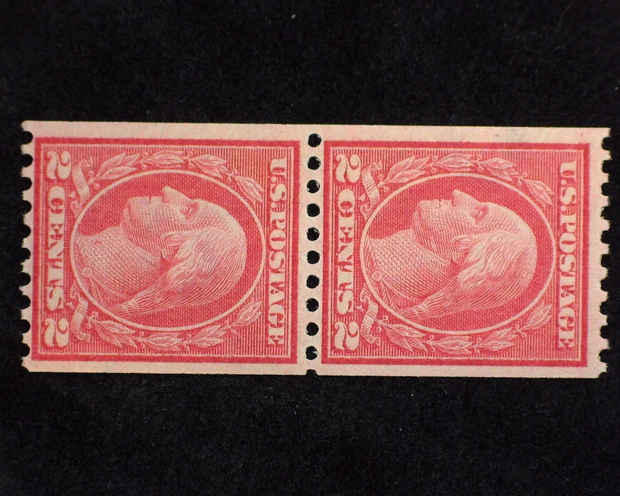 HS&C: US #442 Stamp Mint Fresh vertical pair. F NH