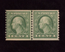 HS&C: US #448 Stamp Mint Fresh joint line pair. F NH