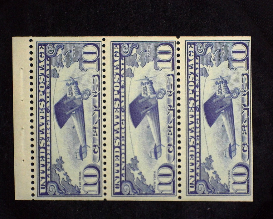 HS&C: US #C10a Stamp Mint Fresh booklet pane. F/VF NH