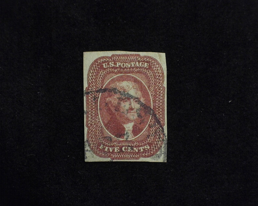 HS&C: US #12 Stamp Used Full four margin stamp. Small thin lower left in margin only. VF/XF