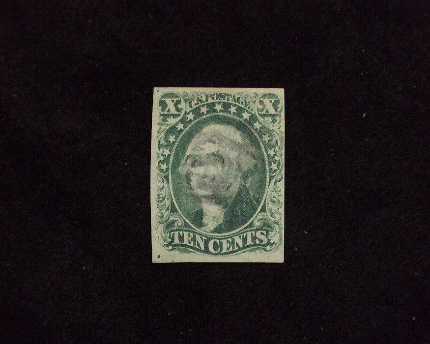 HS&C: US #14 Stamp Used Tiny thin. F/VF