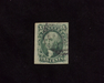 HS&C: US #14 Stamp Used Full four margin stamp. Tiny corner repair at upper left. VF