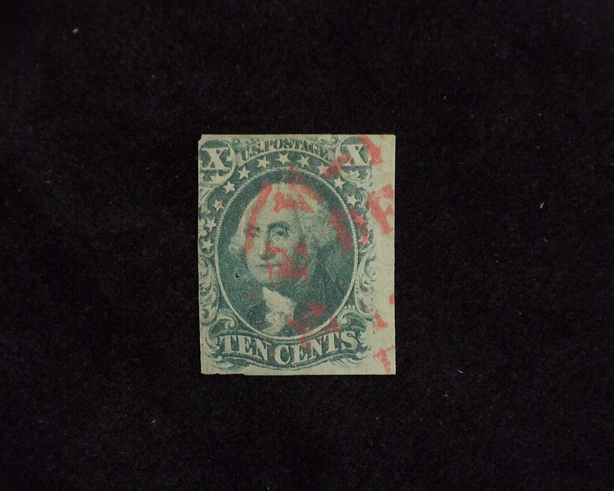 HS&C: US #14 Stamp Used Tiny pin hole. F