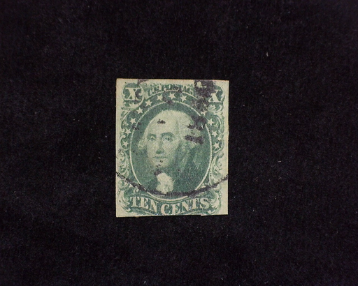 HS&C: US #14 Stamp Used Three margin stamp. F