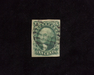 HS&C: US #15 Stamp Used Fresh. F