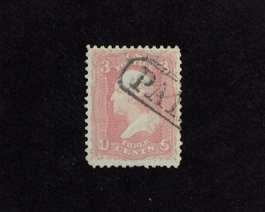 HS&C: US #64 Stamp Used Rich color stamp with Black "Paid" cancel. F/VF