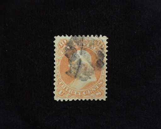 HS&C: US #71 Stamp Used Thin. F