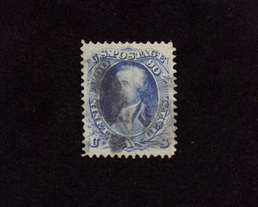 HS&C: US #72 Stamp Used Small thin. Beautiful appearing. XF