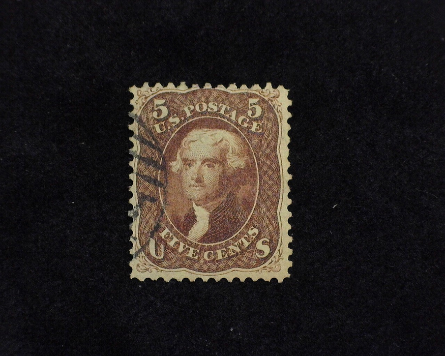 HS&C: US #75 Stamp Used Fresh rich color. F/VF