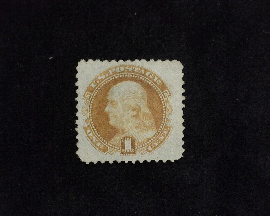 HS&C: US #112 Stamp Mint Unused. No gum. Small thin. VF