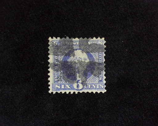 HS&C: US #115 Stamp Used Fresh stamp with Black Cork "Crossroads" cancel. F