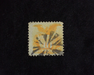 HS&C: US #116 Stamp Used Fancy geometric cork cancel. Corner crease. F