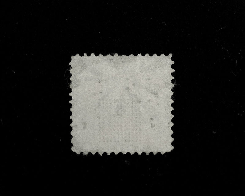 #116 Fancy geometric cork cancel. Corner crease. F Used - US Stamp