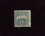 HS&C: US #117 Stamp Mint Regummed and reperforated. F