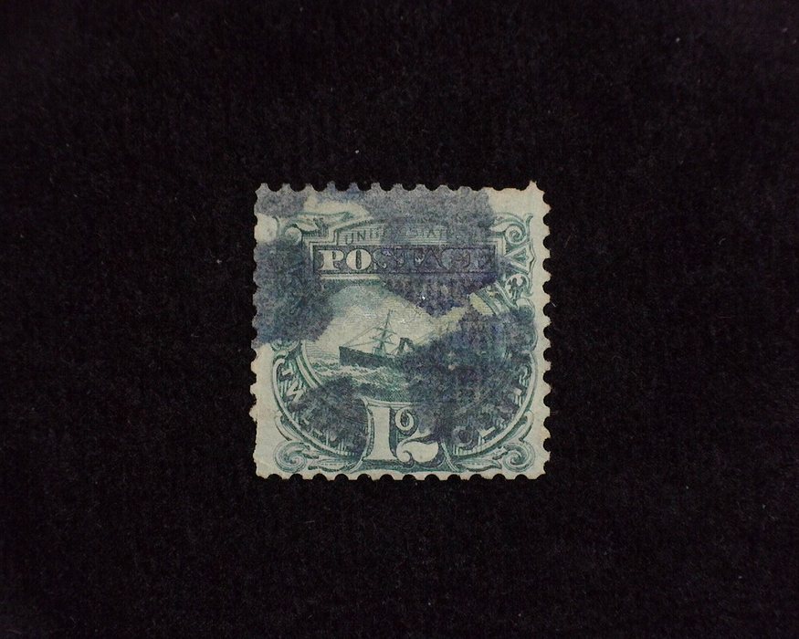 HS&C: US #117 Stamp Used Perf tear. F