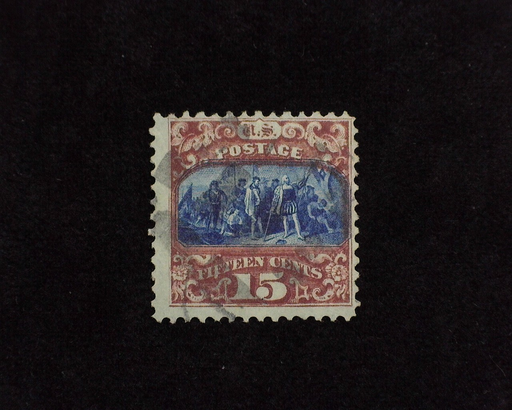 HS&C: US #119 Stamp Used Fresh stamp with faint cancel. F