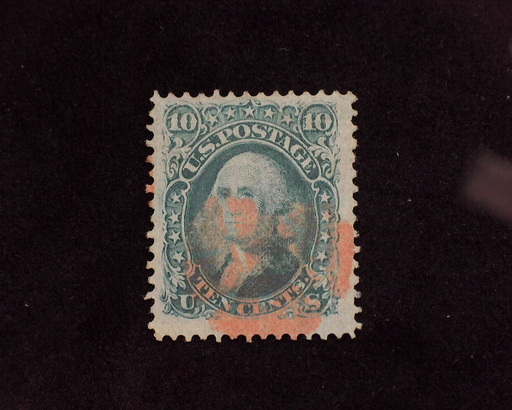 HS&C: US #96 Stamp Used Fresh stamp with Red cancel. F/VF