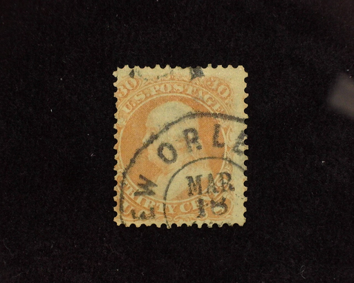 HS&C: US #100 Stamp Used Fresh stamp with black New Orleans cancel. AVG